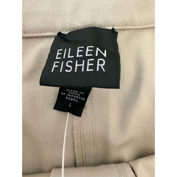 NWT Eileen Fisher Organic Cotton Muslin Straight Pants Jeans Size Large - Picture 5 of 11